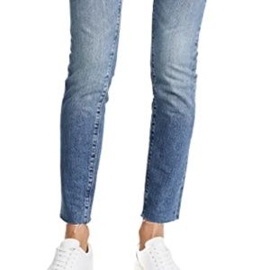 Levi's Slim Straight Cut Jeans Raw Hem